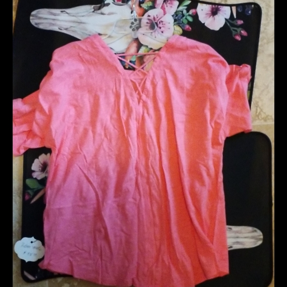 Pink Umgee Tee - Picture 2 of 4